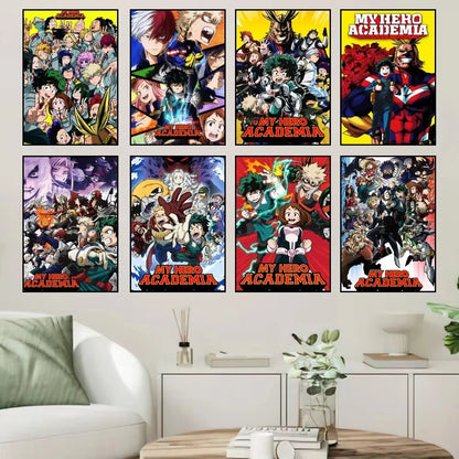 Anime My Hero Academia Poster Prints Wall Sticker Painting Bedroom Living Room Decoration Office Home
