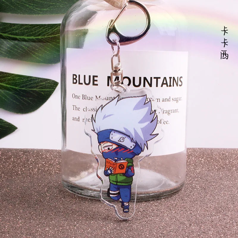 Anime Tobi Uchiha Obito Itachi Madara Uzumaki Hatake Kakashi Hyuga Hinata Deidara Acrylic Keychains Pendants Figure Toys Gifts
