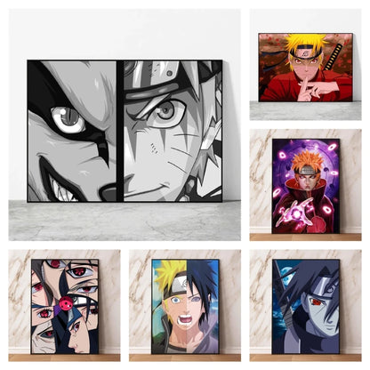 Print On Canvas Naruto High Quality Art Wall Decor Gifts Children's Bedroom Decor Modular Prints Poster Home Hanging