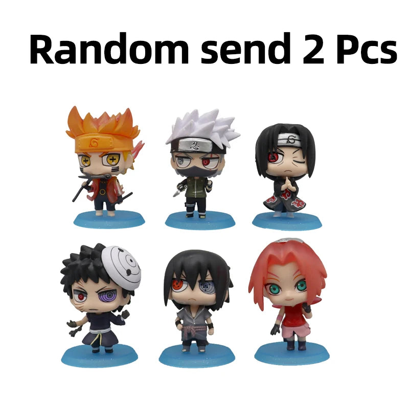 Hot Anime Naruto Action Figure Naruto Sasuke Kakashi Itachi Model Toys Desktop Ornament Decoration Gift Boy Girl Figure Toy