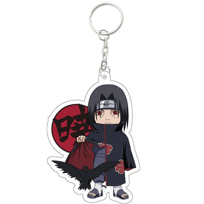 Anime Naruto Akatsuki Uchiha Itachi Acrylic Gift Girl Pendant Jewelry Cute Creative Keychain Fashion Bag Ornaments Key Ring