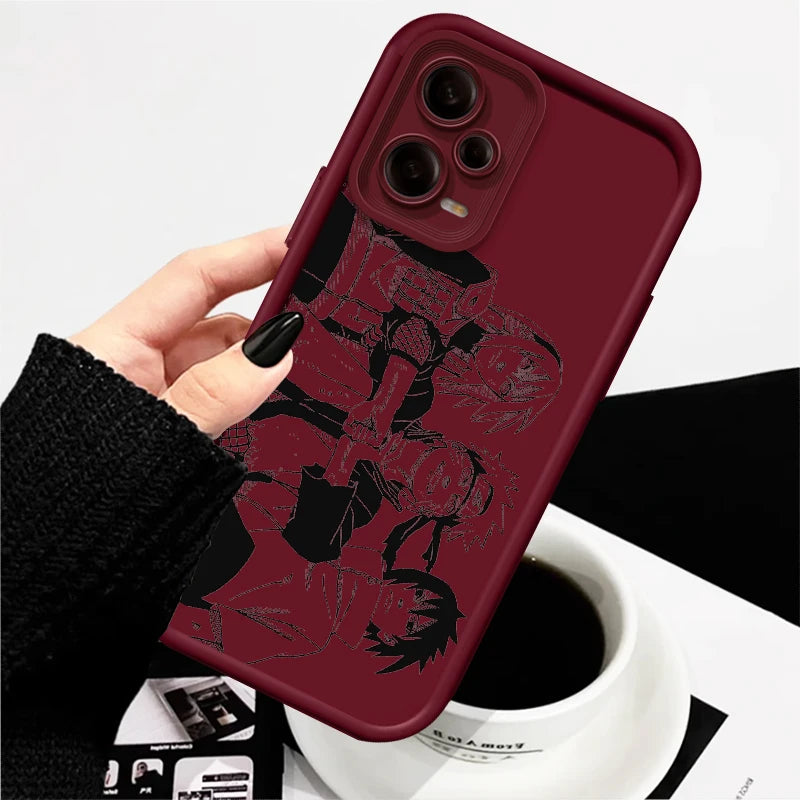 Anime Naruto Fashion Cool Cute Eye Ladder For Xiaomi Redmi Note 13 12 12C 11 11S 10 10C 10A 9C 9A Pro 5G TPU Phone Case