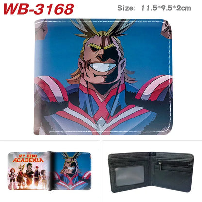 My Hero Academia Cartoon Short Wallet Anime Coin Purse with Card Holder