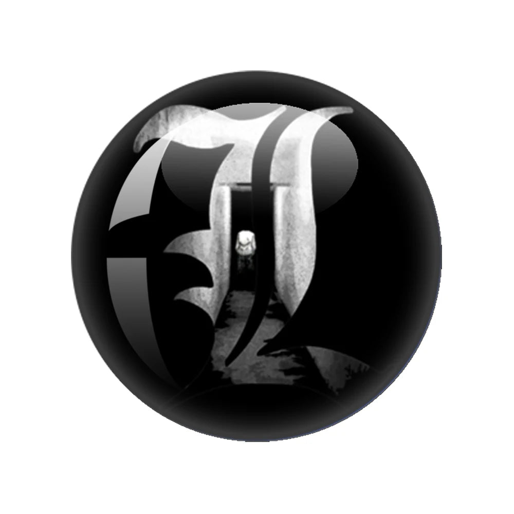 Death Note Sign Photo 12mm-40mm Anime Photo Glass Cabochon Demo Flat Back Making Findings Jewelry Findings