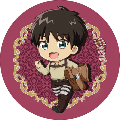 Attack on Titan Q-Version Anime Badge Handmade Cartoon Brooches Eren Jaeger Armin Arlert Lapel Pins Backpack Hat Decorations