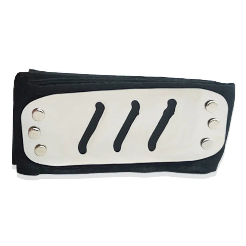 Anime Figures Headbands Guard Ninja Accessories Uzumaki Hatake Kakashi Head Belt Cosplay Props Kids Toys Cool Gift