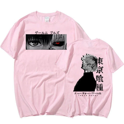 Anime Kaneki Ken T Shirt Men's Fashion Personality Printed Short Sleeve Summer Casual Loose Tee Top