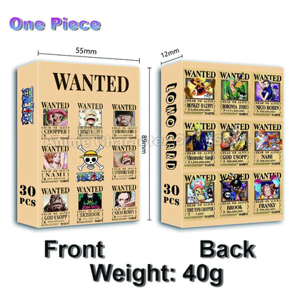 LOMO Card 30Pcs/Set Anime Sailor Moon One Piece Naruto JOJO SAO Cards Photocards Hobby Game Collection Toys For Children Gifts