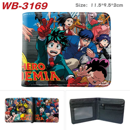 My Hero Academia Cartoon Short Wallet Anime Coin Purse with Card Holder