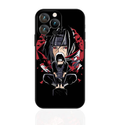 MINISO Phone Case for iPhone 17 Pro Akatsuki Uchiha Itachi Anime Soft Silicon Cover for iPhone 16 15 14 13 12 17 Pro Max Plus