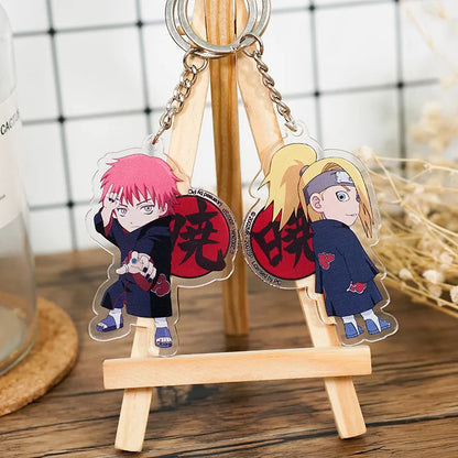 Anime Naruto Akatsuki Uchiha Itachi Acrylic Gift Girl Pendant Jewelry Cute Creative Keychain Fashion Bag Ornaments Key Ring