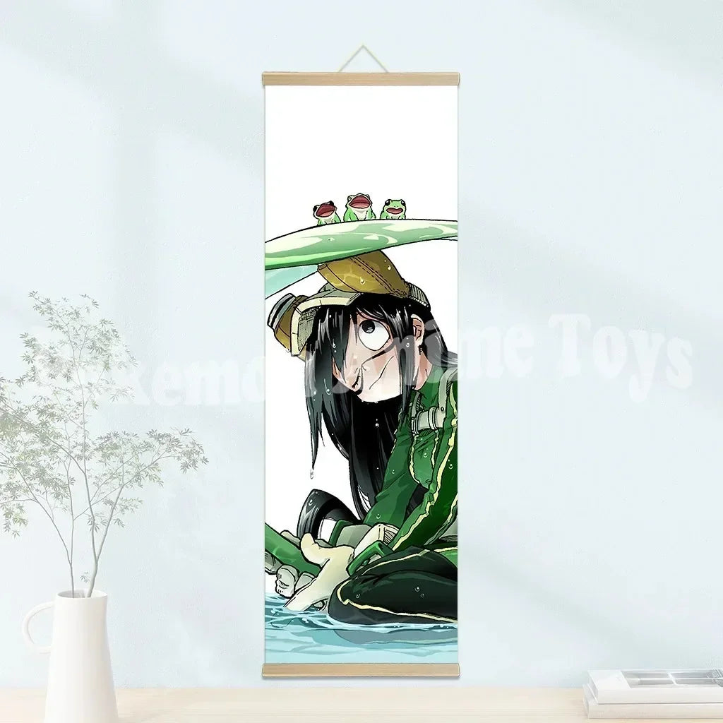 My Hero Academia Poster: Hanging Scroll, HD Quality Wall Art, Retro Posters for Home Room Wall Decoration