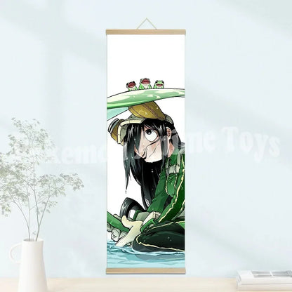 My Hero Academia Poster: Hanging Scroll, HD Quality Wall Art, Retro Posters for Home Room Wall Decoration
