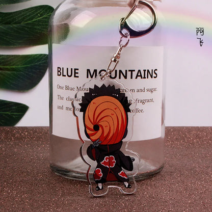 Anime Tobi Uchiha Obito Itachi Madara Uzumaki Hatake Kakashi Hyuga Hinata Deidara Acrylic Keychains Pendants Figure Toys Gifts