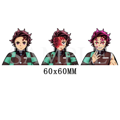 1 Piece Anime Naruto Dragon Ball Z Goku/Vegeta Magic Motion Small Stickers Waterproof Decals for Phone,cup,laptop Etcs Toy Gifts