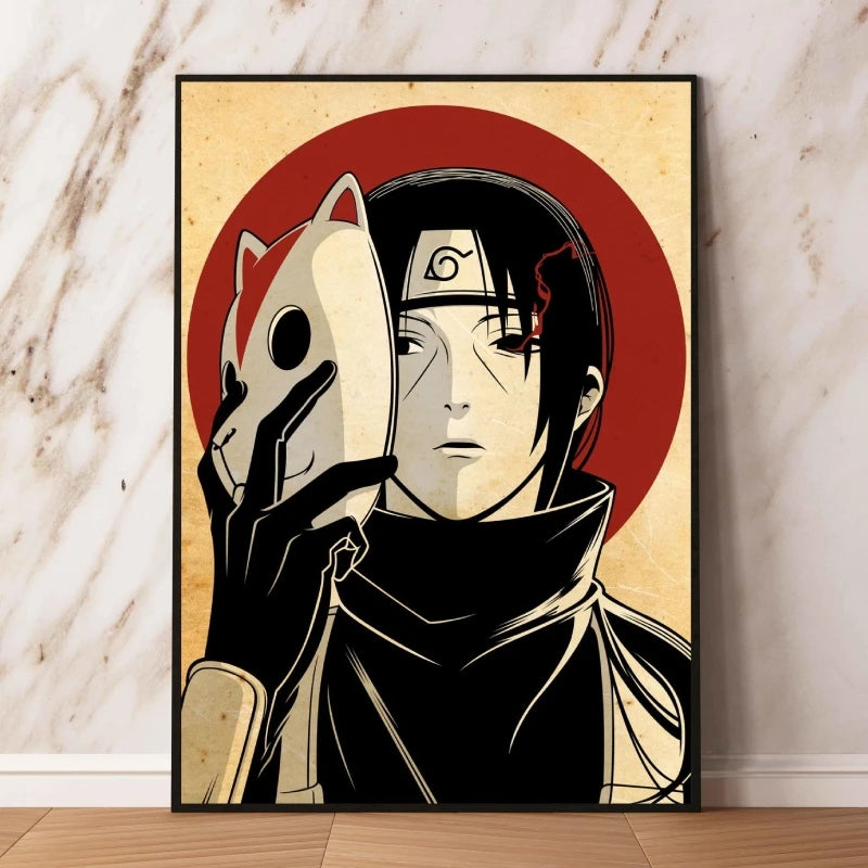 Print On Canvas Naruto High Quality Art Wall Decor Gifts Children's Bedroom Decor Modular Prints Poster Home Hanging