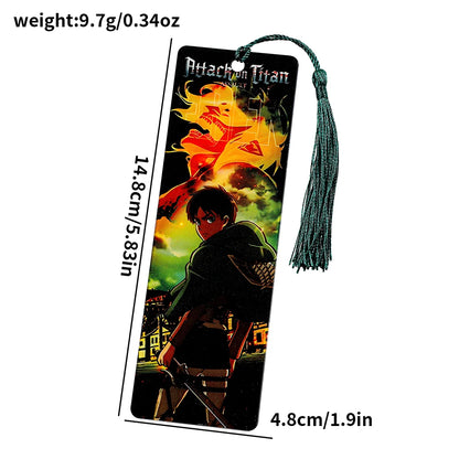 Anime Attack on Titan Bookmark - Cartoon Character Acrylic Bookmarks for Bookworms, Christmas, Birthday Gifts for Friends