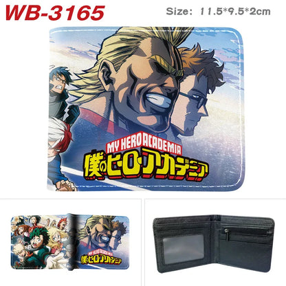 My Hero Academia Cartoon Short Wallet Anime Coin Purse with Card Holder