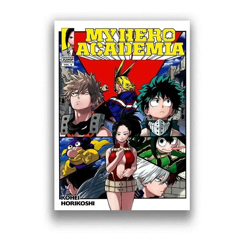 My Hero Academia Poster Anime Decor Bar Cafe Canvas Painting Posters and Prints Wall Art Pictures for Living Room Decoration