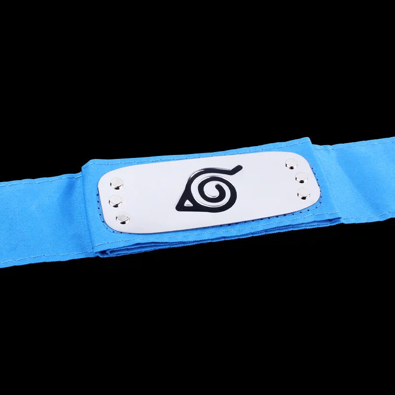 Anime Figures Headbands Guard Ninja Accessories Uzumaki Hatake Kakashi Head Belt Cosplay Props Kids Toys Cool Gift
