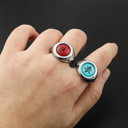 Anime Cosplay toy Ring Set Akatsuki Itachi Ring For Women Men Metal Finger Jewelry Accessories Cool Best Friend Child Gift