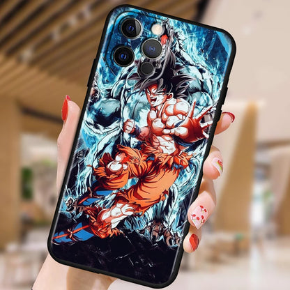 G-Goku D-Dragon Ball Z Art For Apple iPhone 15 14 13 12 Pro Max Mini 11 Pro XS Max X XR 6 7 8 Plus SE 2020 Black Soft Phone Case