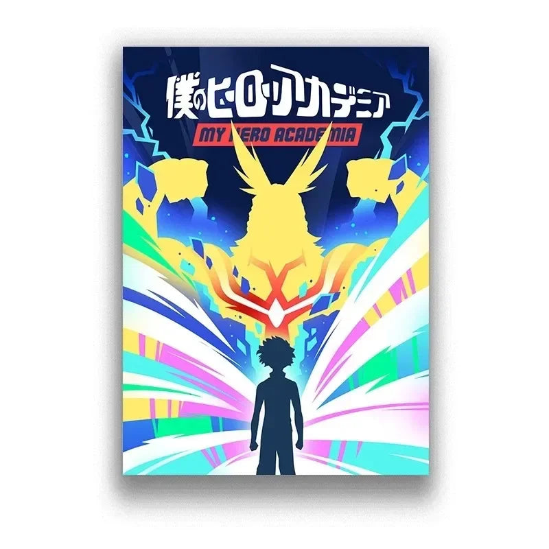 My Hero Academia Poster Anime Decor Bar Cafe Canvas Painting Posters and Prints Wall Art Pictures for Living Room Decoration