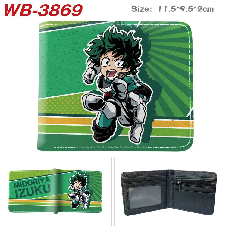 My Hero Academia Cartoon Short Wallet Anime Coin Purse with Card Holder