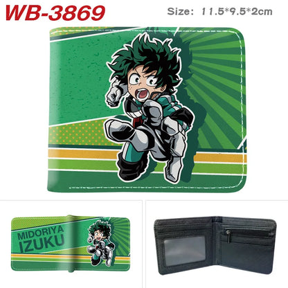 My Hero Academia Cartoon Short Wallet Anime Coin Purse with Card Holder