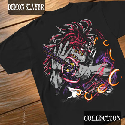 Japanese Hot Blooded Anime T-shirt Men Women Kokushibo Graphic Oversized Y2k Harajuku High Quality T-shirt Female Male Clothing