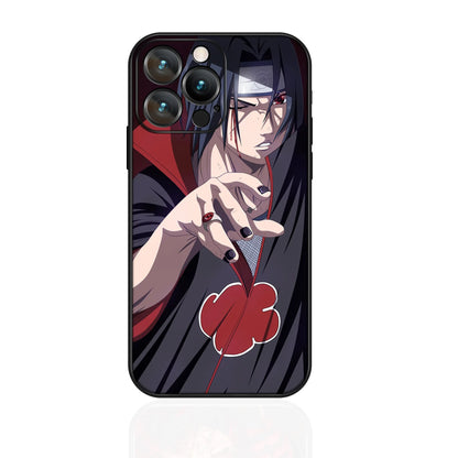 MINISO Phone Case for iPhone 17 Pro Akatsuki Uchiha Itachi Anime Soft Silicon Cover for iPhone 16 15 14 13 12 17 Pro Max Plus