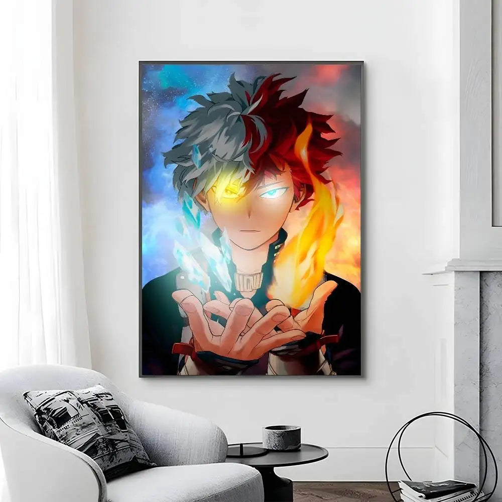 C-Classic Anime My Hero Academia Third Poster Canvas painting poster with prints Home bedroom living room decoration gift