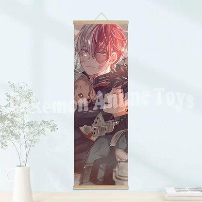 My Hero Academia Poster: Hanging Scroll, HD Quality Wall Art, Retro Posters for Home Room Wall Decoration