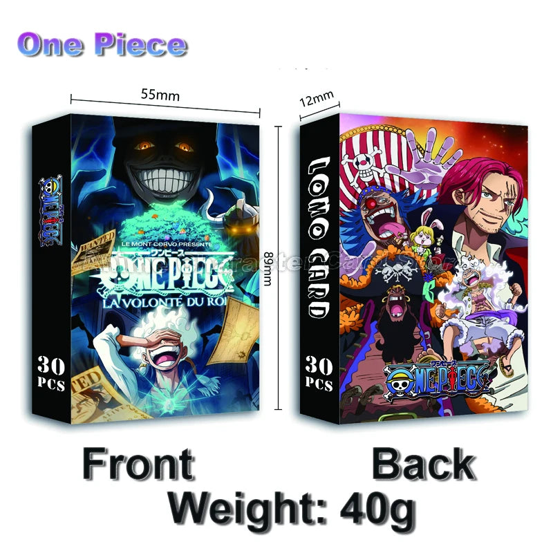 LOMO Card 30Pcs/Set Anime Sailor Moon One Piece Naruto JOJO SAO Cards Photocards Hobby Game Collection Toys For Children Gifts