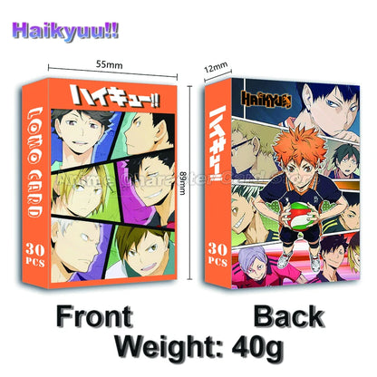 LOMO Card 30Pcs/Set Anime Sailor Moon One Piece Naruto JOJO SAO Cards Photocards Hobby Game Collection Toys For Children Gifts