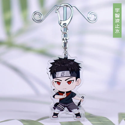 Anime Tobi Uchiha Obito Itachi Madara Uzumaki Hatake Kakashi Hyuga Hinata Deidara Acrylic Keychains Pendants Figure Toys Gifts