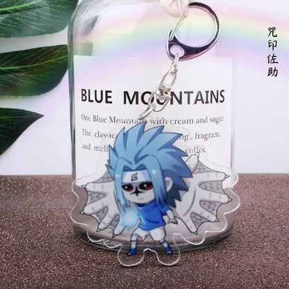 Anime Tobi Uchiha Obito Itachi Madara Uzumaki Hatake Kakashi Hyuga Hinata Deidara Acrylic Keychains Pendants Figure Toys Gifts