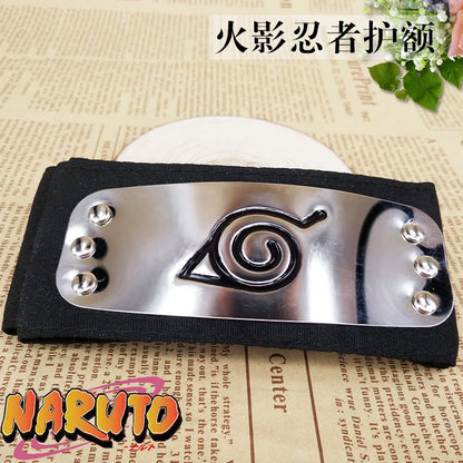 Anime Figures Headbands Guard Ninja Accessories Uzumaki Hatake Kakashi Head Belt Cosplay Props Kids Toys Cool Gift