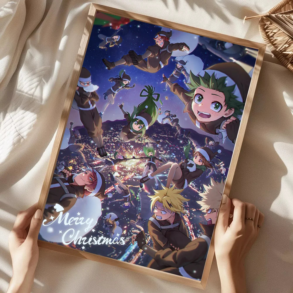 My Hero Academia Poster Home Living Room Bedroom Bar Cafe Art Decor