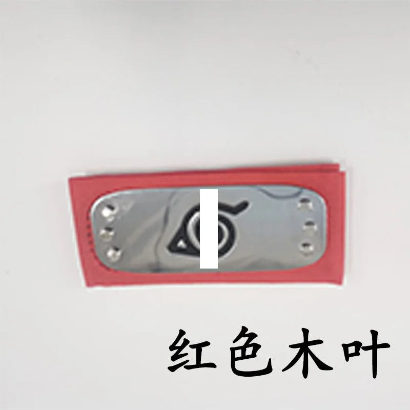 Anime Figures Headbands Guard Ninja Accessories Uzumaki Hatake Kakashi Head Belt Cosplay Props Kids Toys Cool Gift