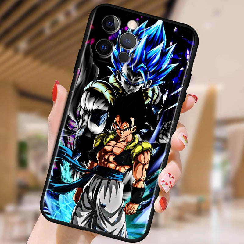 G-Goku D-Dragon Ball Z Art For Apple iPhone 15 14 13 12 Pro Max Mini 11 Pro XS Max X XR 6 7 8 Plus SE 2020 Black Soft Phone Case