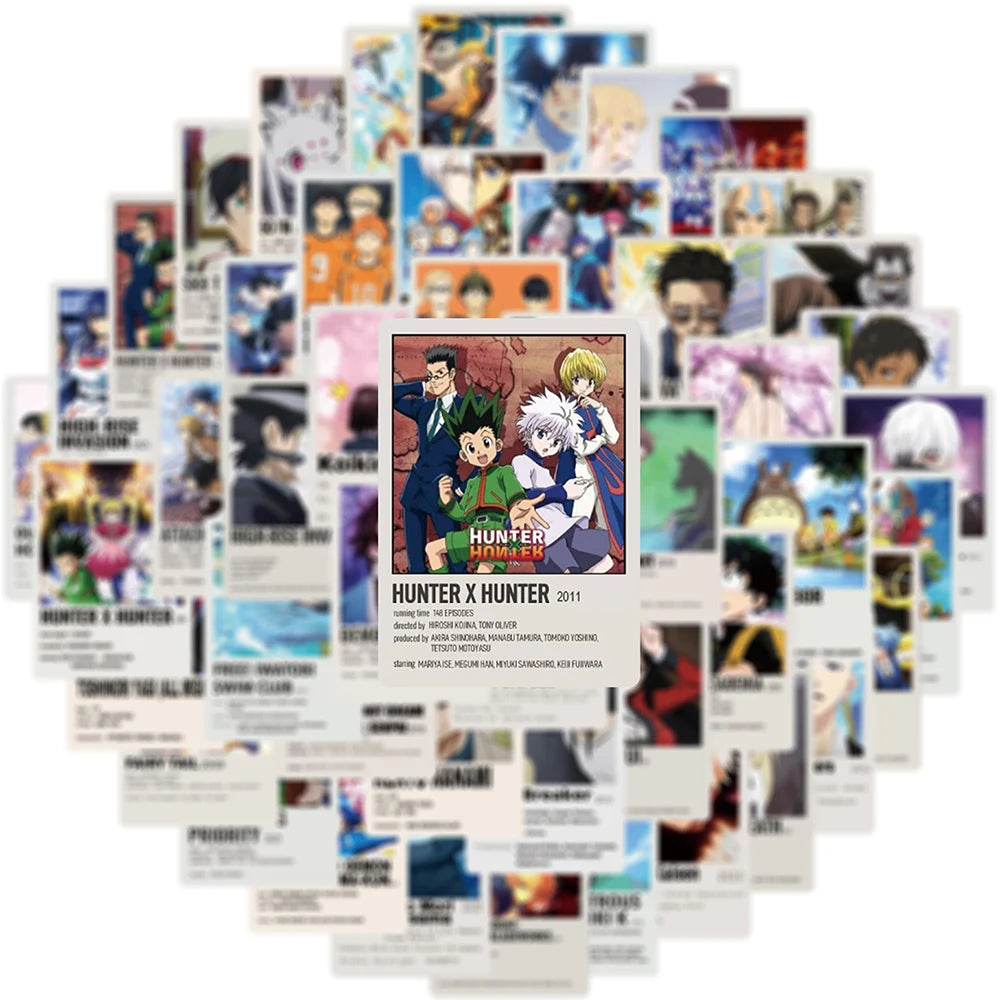 10/30/50pcs Mix Anime Jujutsu Kaisen Attack On Titan Stickers Cartoon Decals Kids Toys Laptop Car Phone Bike Decoration Sticker