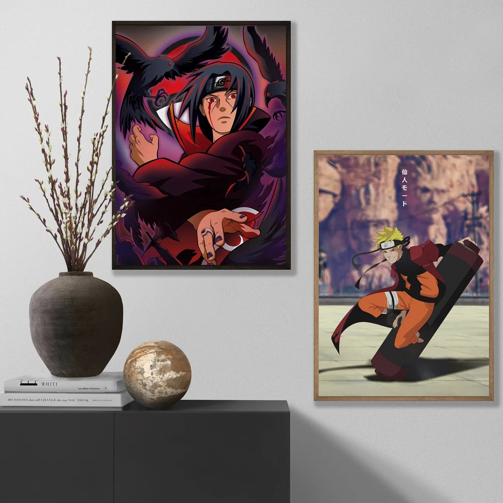Print On Canvas Naruto High Quality Art Wall Decor Gifts Children's Bedroom Decor Modular Prints Poster Home Hanging