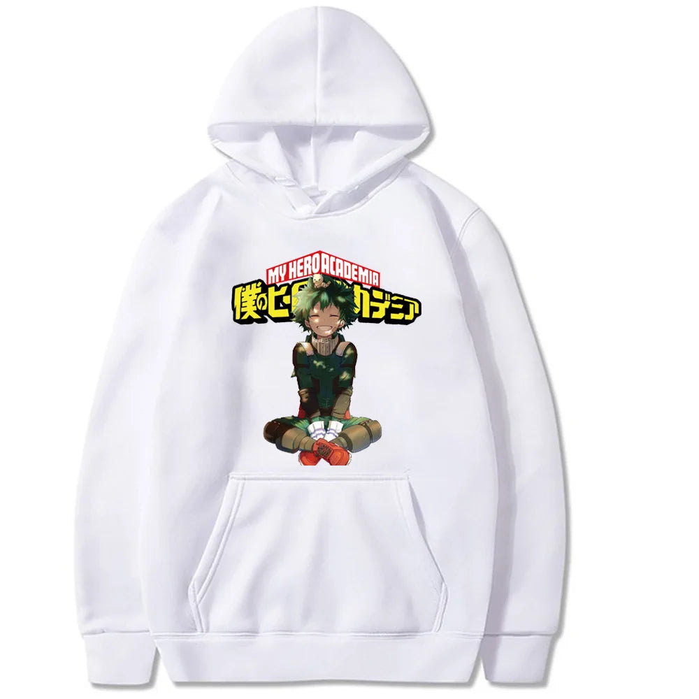 My Hero Academia Hoodies Graphic Fashion Sweatshirt Hip Hop Casual Unisex Autumn Winter Harajuku Fleece Streetwear Tops