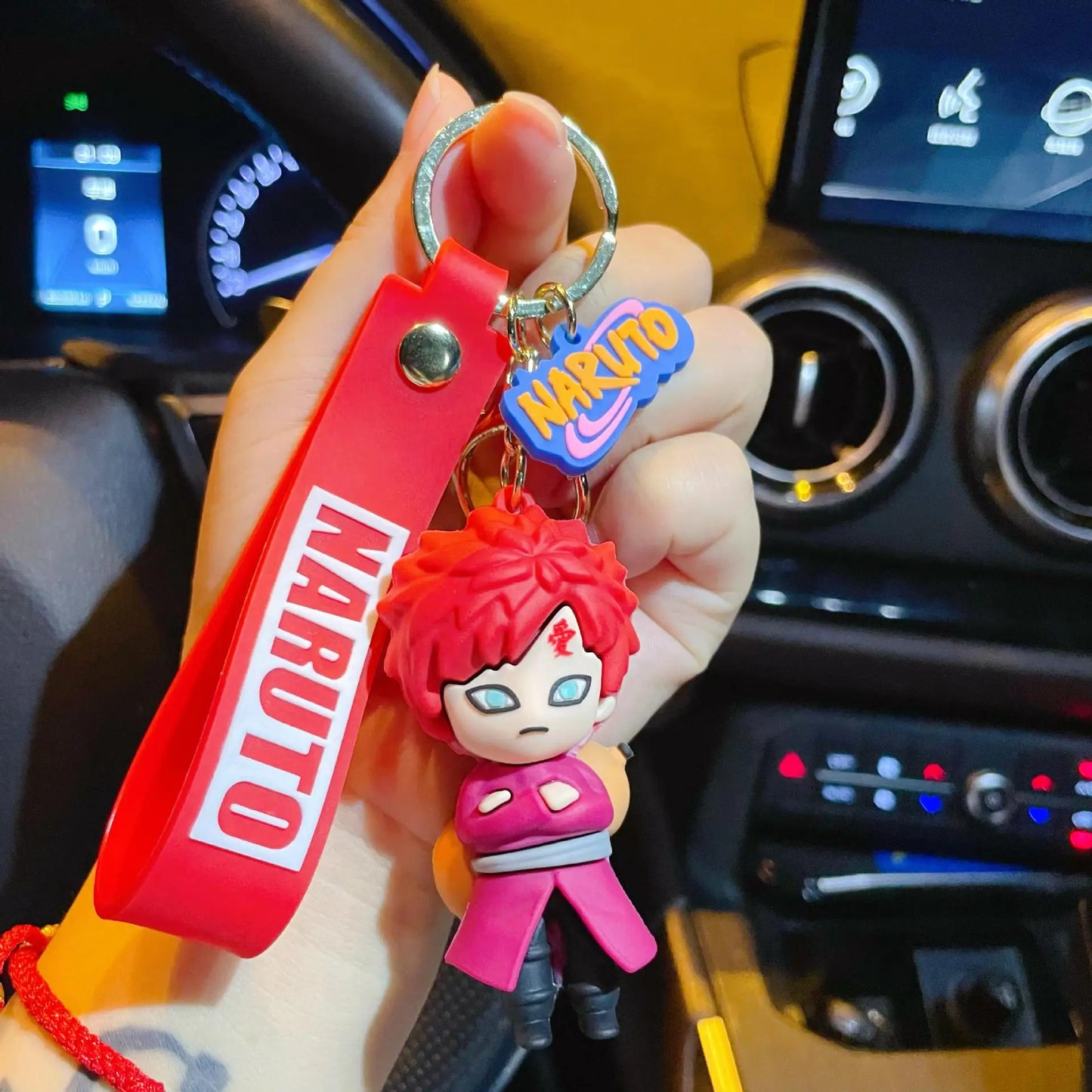 Cartoon Anime Naruto Action Figures Keychains  Sasuke Kakashi Key Pendant Cartoon Bag Pendant Doll Keychain Boy Gift