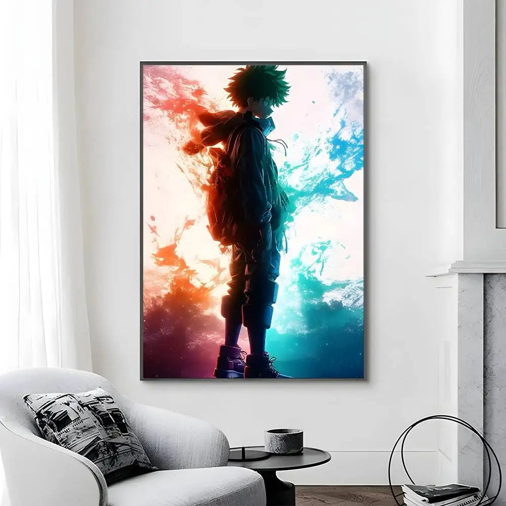 C-Classic Anime My Hero Academia Third Poster Canvas painting poster with prints Home bedroom living room decoration gift