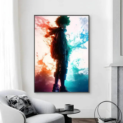 C-Classic Anime My Hero Academia Third Poster Canvas painting poster with prints Home bedroom living room decoration gift
