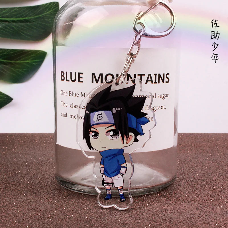 Anime Tobi Uchiha Obito Itachi Madara Uzumaki Hatake Kakashi Hyuga Hinata Deidara Acrylic Keychains Pendants Figure Toys Gifts