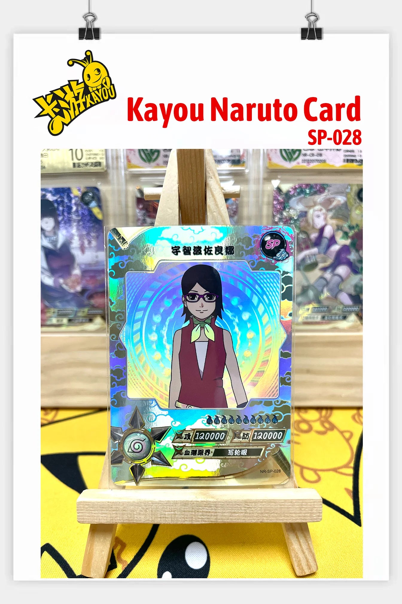 Kayou Genuine Anime Naruto Card SP Full Series No.001-040 Gaara Uzumaki Naruto Namikaze Minato Rare Collection Card Toy Gift