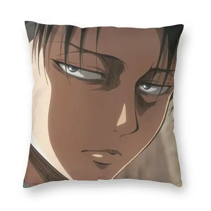 Levi Ackerman Attack On Titan Cushion Cover Print Harajuku Anime Manga Floor Pillow Case for Car Pillowcase Home Decor